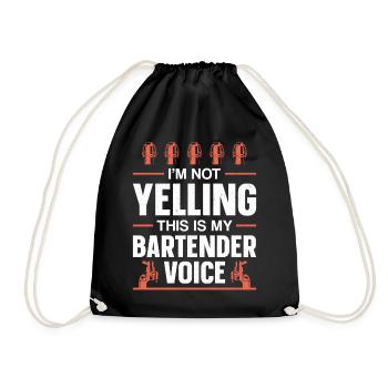 Bartender Mixologist I'm Not - Turnbeutel - Schwarz - Vorne