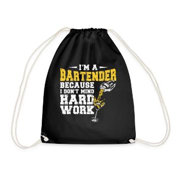 Barman Mixologue Je suis A - Sac de sport léger - noir - Devant