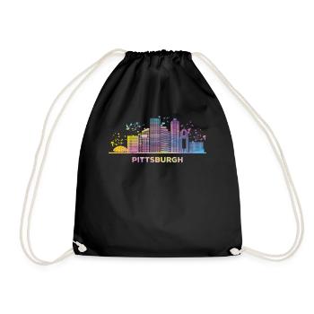 Pittsburgher Skyline Pittsburgh - Sac de sport léger - noir - Devant