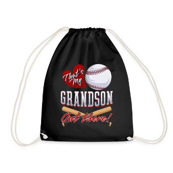Grand-père « C’est mon petit-fils là-bas » Baseball - Sac de sport léger - noir - Devant