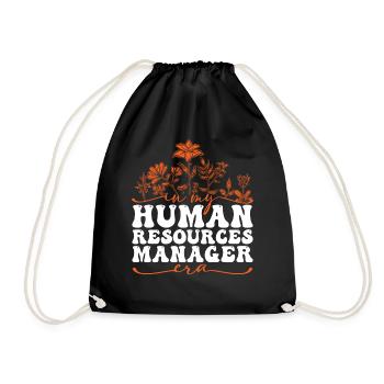 In My Human Resources Manager Era - Turnbeutel - Schwarz - Vorne