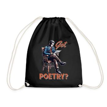 Poetry Lover Got Poetry Literature Teacher Bookish - Turnbeutel - Schwarz - Vorne