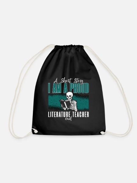 Literature Teacher A Short Story I Am A Librarian - Turnbeutel - Schwarz
