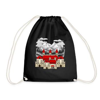 King Kings Fairy Tale Castle Fortress Gurg Knights - Drawstring Bag - black - Front