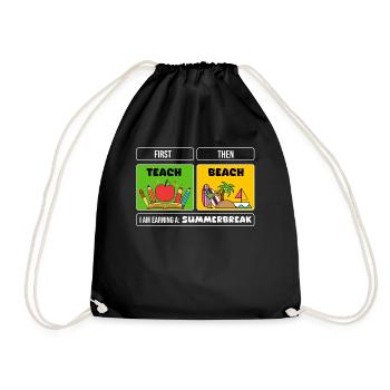 Fun teacher outfit perfect for the - Drawstring Bag - black - Front