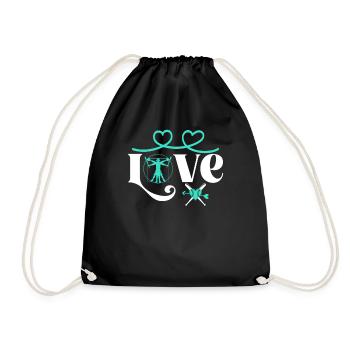 Baseball Softball Mama Love Baseball - Sac de sport léger - noir - Devant