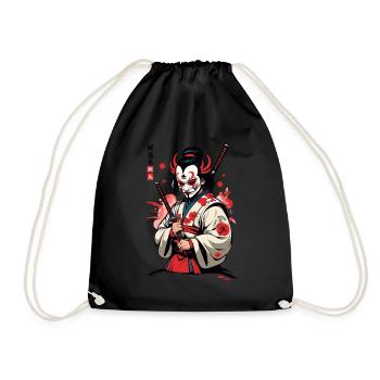Oni Demons Masque Samouraï Culture démoniaque japonaise - Sac de sport léger - noir - Devant