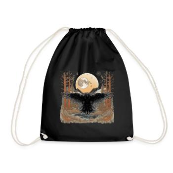 Ravens, Crows, Wilderness, Nature, Crow, Raven - Drawstring Bag - black - Front