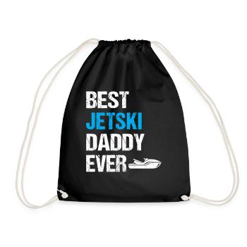 Best jetski Daddy Ever - Jetski Racing Daddy Jetsk - Turnbeutel - Schwarz - Vorne