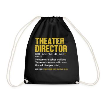 Metteur en scène de théâtre Funny Definition Musical - Sac de sport léger - noir - Devant