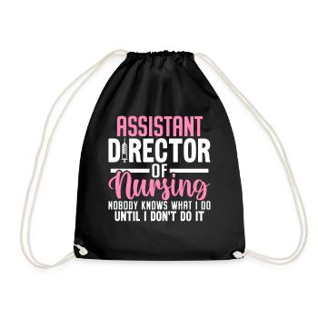 Directrice adjointe des soins infirmiers Infirmière infirmière ADON RN - Sac de sport léger - noir - Devant