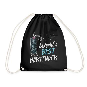 Bartender Mixologist World's Best - Drawstring Bag - black - Front