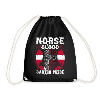 Danemark : Nordic Blood - Danish Pride - Sac de sport léger - noir - Devant
