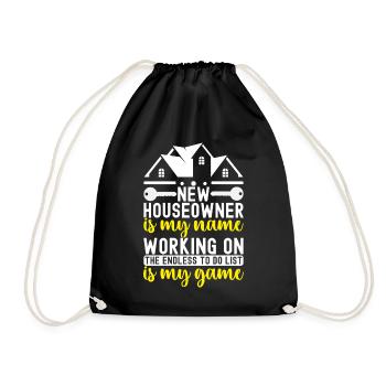 Pendaison de crémaillère des propriétaires - Sac de sport léger - noir - Devant