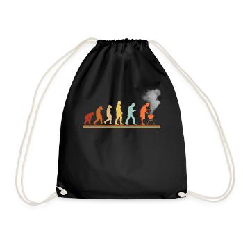 BBQ Barbecue Evolution Grill Barbecue Grill - Drawstring Bag - black - Front