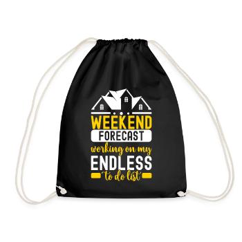 Homeowners Housewarming Party - Drawstring Bag - black - Front