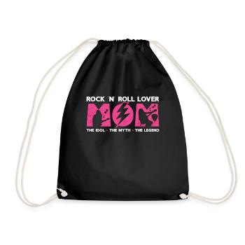 Amoureux du rock 'n' roll Maman L’idole Le guitariste - Sac de sport léger - noir - Devant