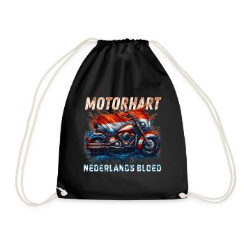 t-shirts moto résistants drapeau hollandais tricolore - Sac de sport léger - noir - Devant
