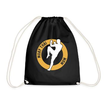 Muay Thai Fighter Mama Muay Thai Mom - Drawstring Bag - black - Front