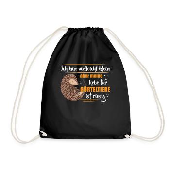 Le tatou peut être un petit tatou géant - Sac de sport léger - noir - Devant