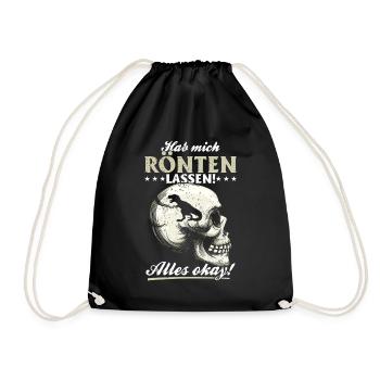 Röntgen Black humor and macabre style - Drawstring Bag - black - Front