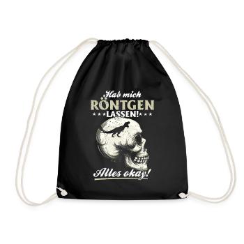 Röntgen Black humor and macabre style - Drawstring Bag - black - Front