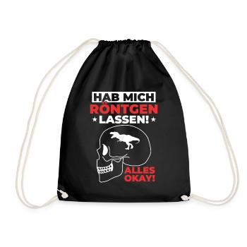 Röntgen Black humor and macabre style - Drawstring Bag - black - Front