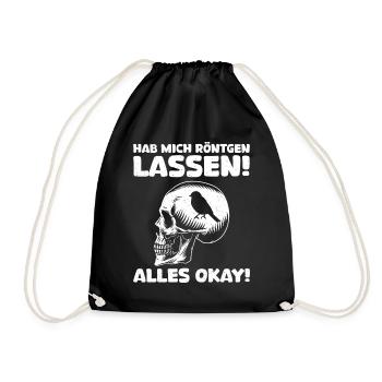 Röntgen Black humor and macabre style - Drawstring Bag - black - Front