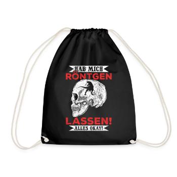 Röntgen Black humor and macabre style - Drawstring Bag - black - Front