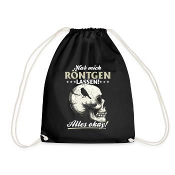 Röntgen Black humor and macabre style - Drawstring Bag - black - Front