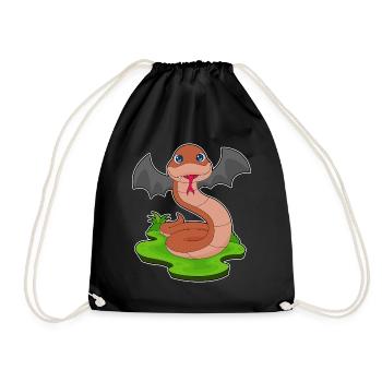 Chauve-souris serpent - Sac de sport léger - noir - Devant