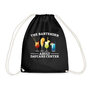 Bartender Mixologist The Bartender - Turnbeutel - Schwarz - Vorne