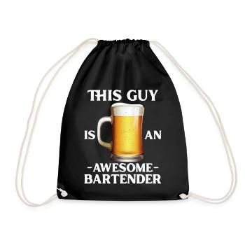 Barman Mixologue Ce gars est - Sac de sport léger - noir - Devant