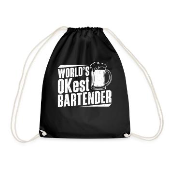 Bartender Mixologist World's - Turnbeutel - Schwarz - Vorne