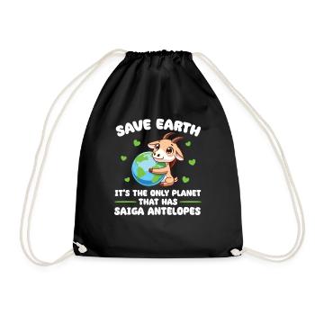 C’est la seule planète avec une antilope saïga Jour de la Terre - Sac de sport léger - noir - Devant
