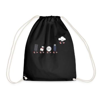 IT Geek, Accessoires PC Évolution des périphériques de stockage - Sac de sport léger - noir - Devant