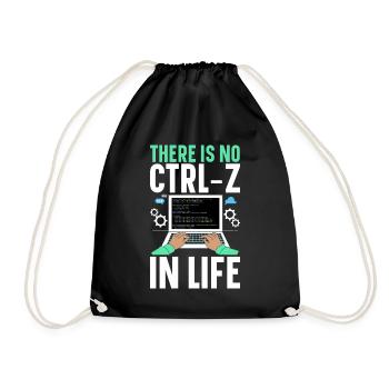 Programmer Computer Scientist Computer Nerd Gift - Drawstring Bag - black - Front