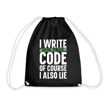 Programmer Computer Scientist Computer Nerd Gift - Drawstring Bag - black - Front