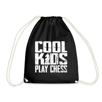 Cool Kids Play Chess - Turnbeutel - Schwarz - Vorne