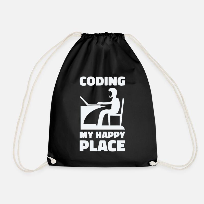 Programmierer Informatiker Computer Nerd Geschenk - Turnbeutel - Schwarz