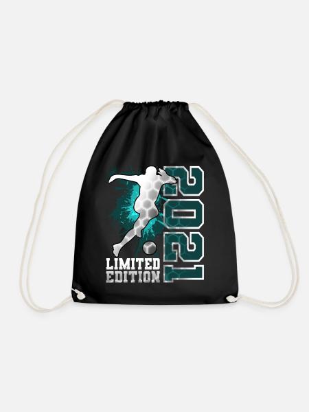 2021 Fußball Limited Edition Geburtstag - Turnbeutel - Schwarz