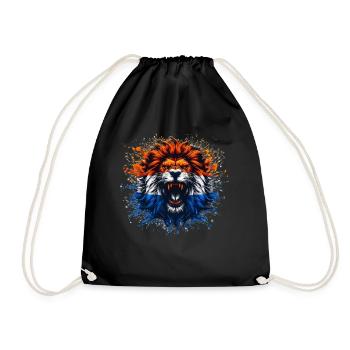 Maillots de la Hollande - NL Lion aux couleurs du drapeau - Sac de sport léger - noir - Devant