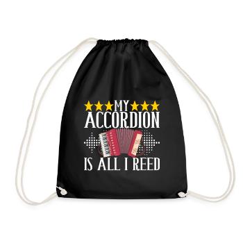 Accordéoniste Accordéoniste - Sac de sport léger - noir - Devant