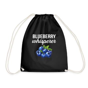 blueberry whisperer, blueberry - Turnbeutel - Schwarz - Vorne