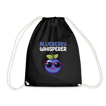 blueberry whisperer, blueberry - Turnbeutel - Schwarz - Vorne