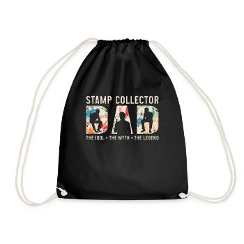 Stamp Collector Dad The Idol The Stamp Collection - Sac de sport léger - noir - Devant