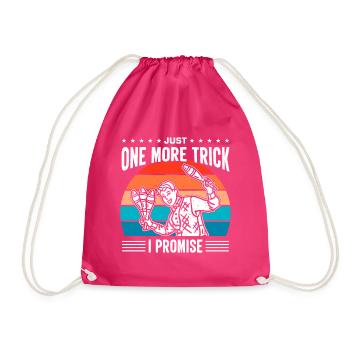 Witziger Jonglieren Spruch - Turnbeutel - Fuchsia - Vorne