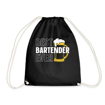 Bartender Mixologist Best - Turnbeutel - Schwarz - Vorne