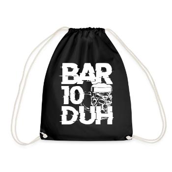 Bartender Mixologist Bar-10-Duh - Drawstring Bag - black - Front