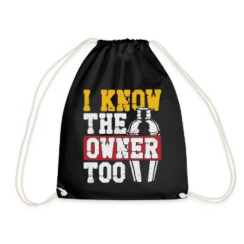 Barman Mixologue Je connais le - Sac de sport léger - noir - Devant